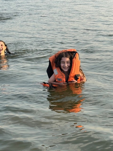 Eve at the Ganges river